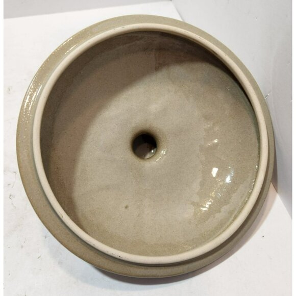 Salt Glaze Stoneware Home Sweet Home Round 9" Casserole DIsh With Lid - Picture 11 of 15